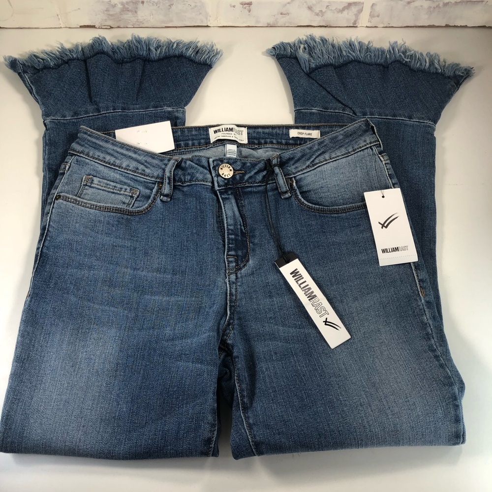 NWT William Rast Crop Flare Jeans Size 28